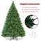 6 Feet Pre-Lit PVC Artificial Carolina Pine Tree with LED Lights